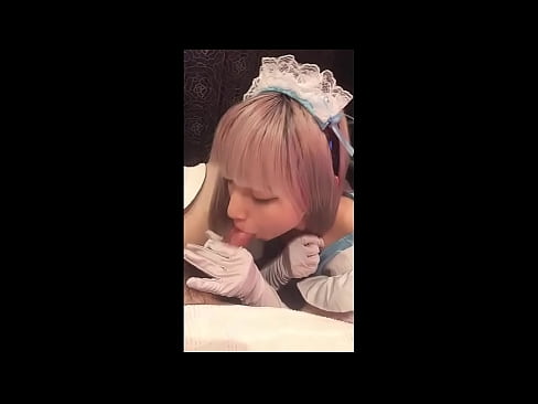 ❤️ Japonský idol [mayuka], kostým francúzskej slúžky, časť 1, fajčenie a honenie s pleťovým mliekom ☑  Sex na nás ❌️❤